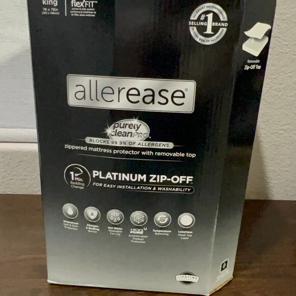 Allerease king zippered Mattress protector - Picture 7 of 8